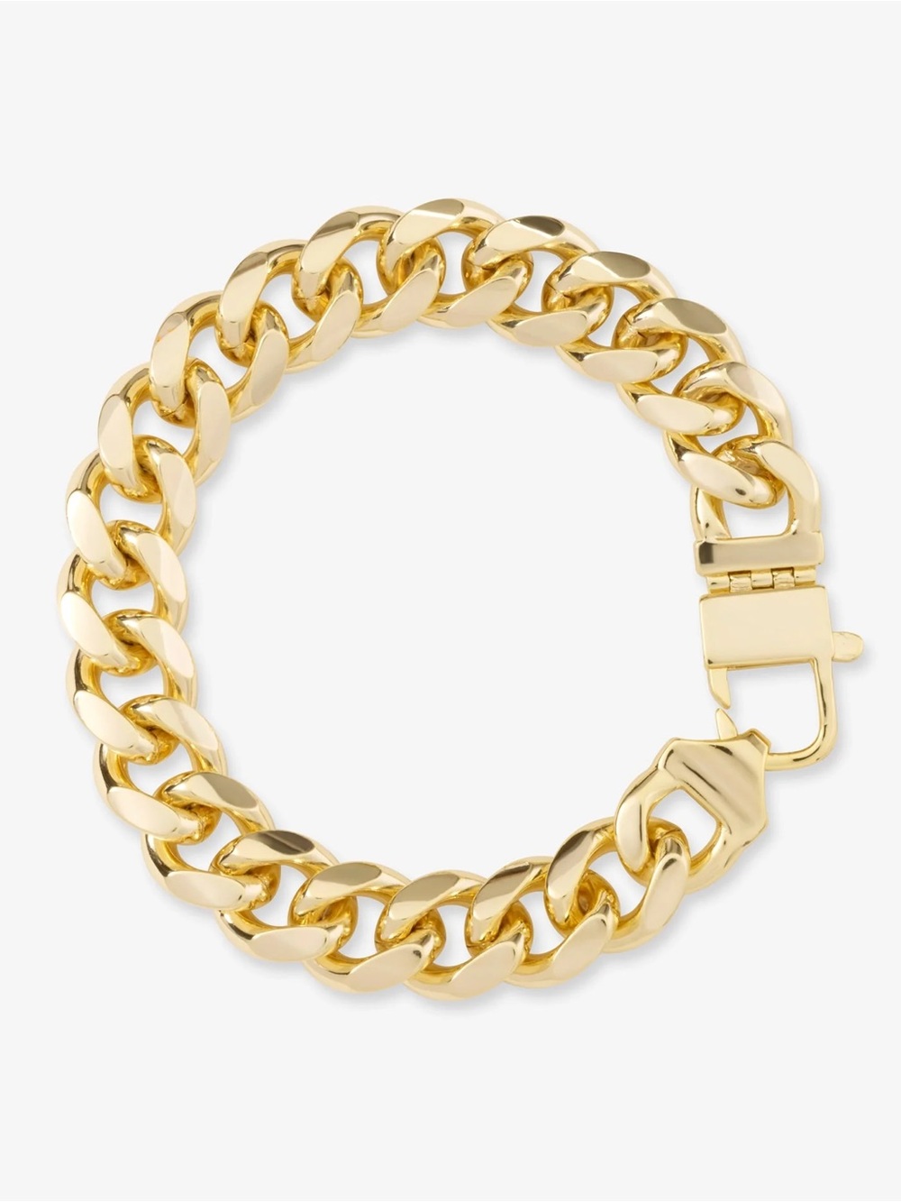 Melinda Maria Gold Chunky Cuban Chain Bracelet- 10.8mm